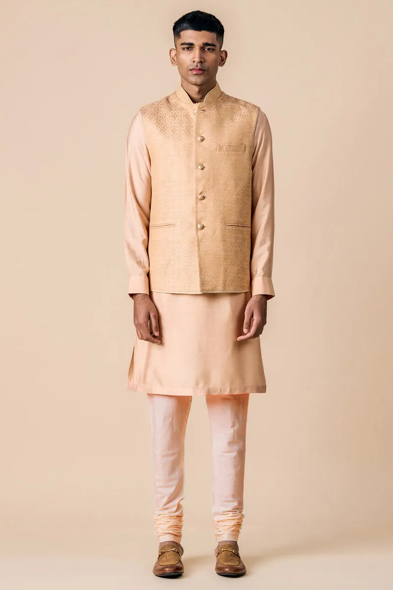 Classic Kurta Bundi Set In Brocade