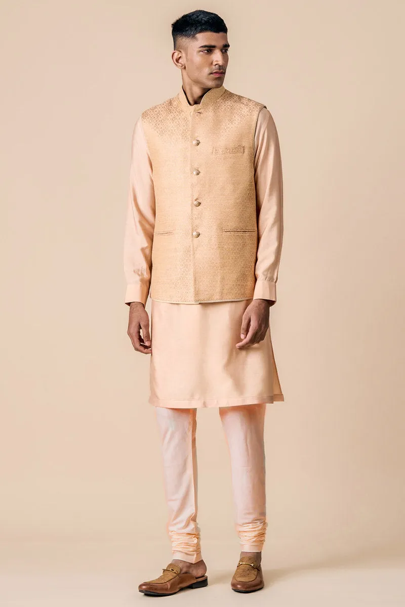 Classic Kurta Bundi Set In Brocade