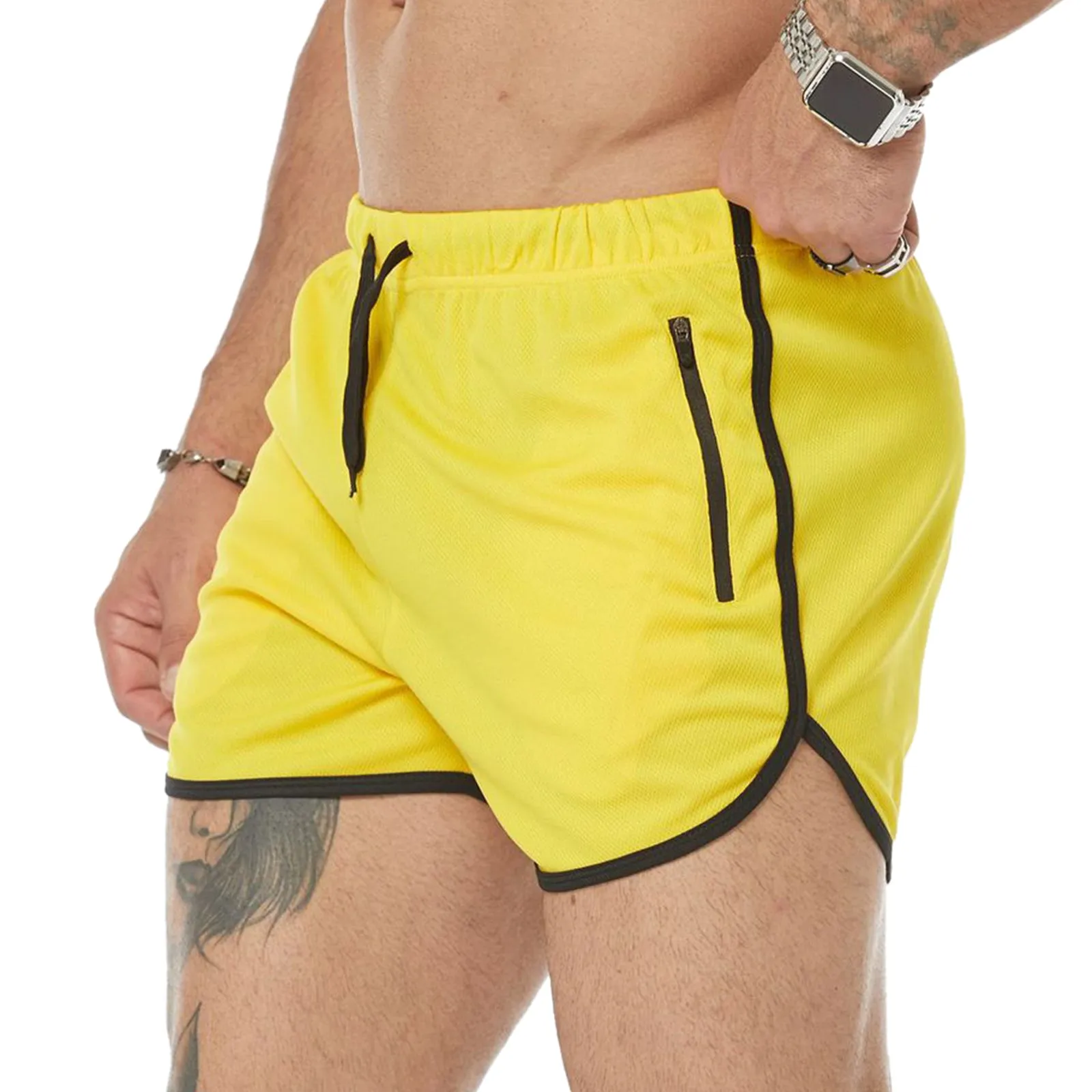 COLORFUL HOOCHIE DADDY 5'' INSEAM RUNNING SHORTS