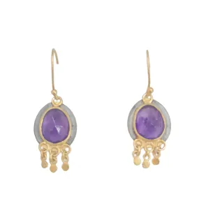 Constantinople drop earrings Amethyst