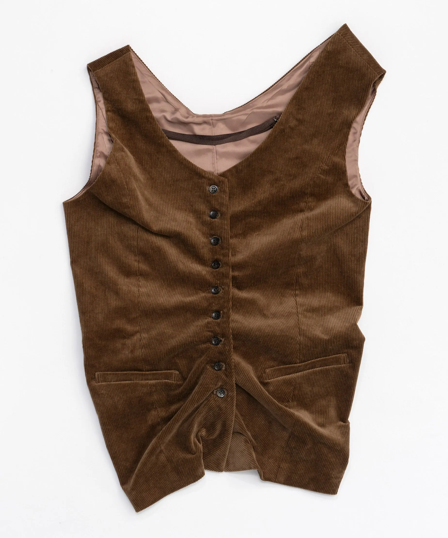 Corduroy Asymmetry Vest