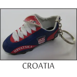 Croatia Mini Soccer Shoe Key Chain