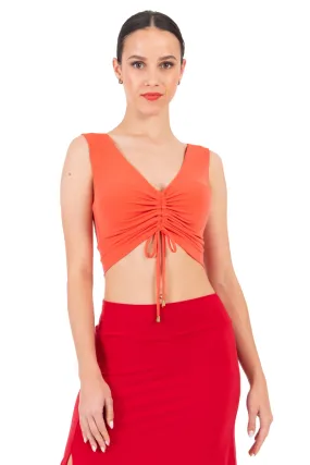 Crop Top with Center Gathering