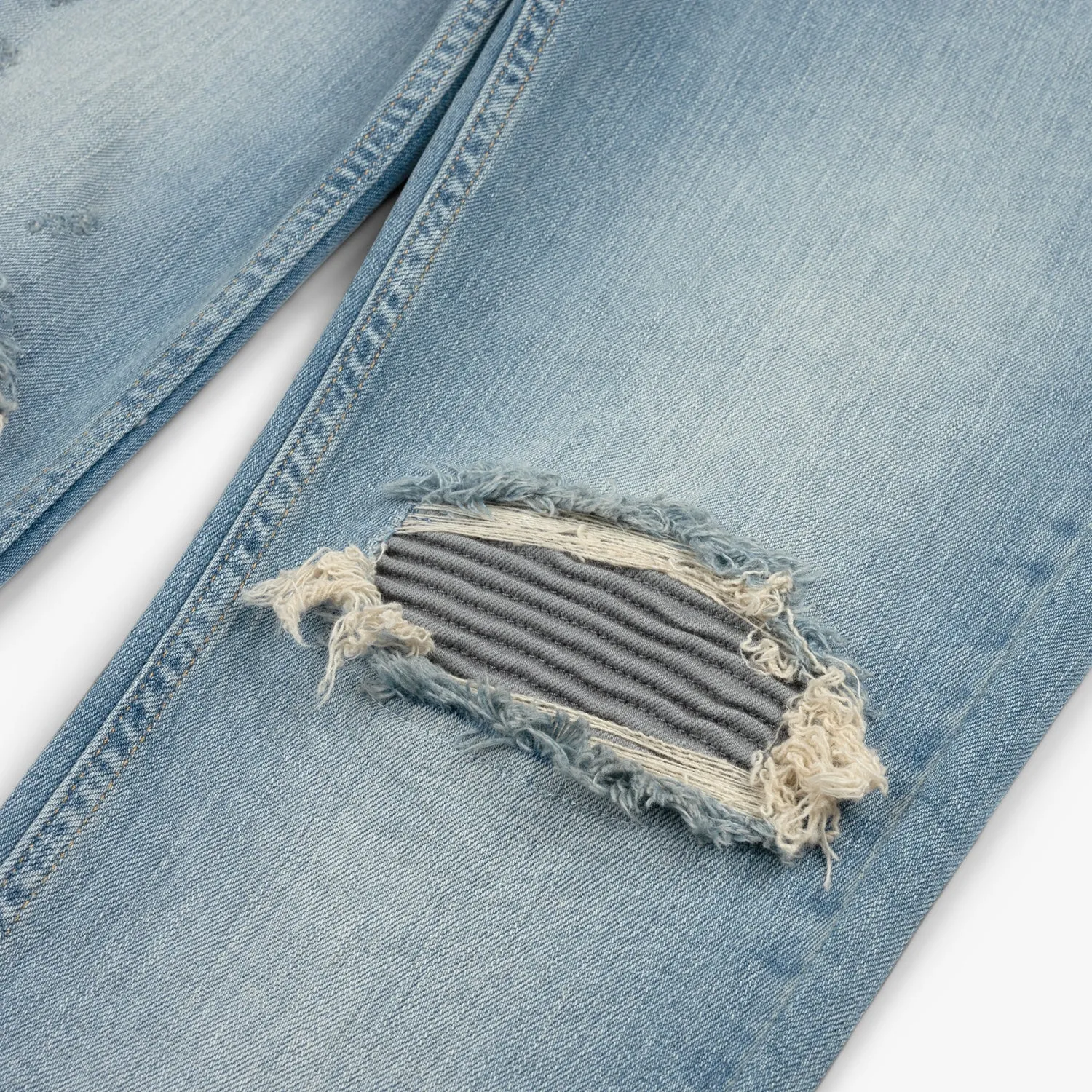 CROYEZ CH1 DISTRESSED JEANS - LIGHT BLUE/ANTRA