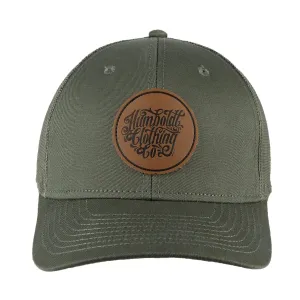 Curved Bill Union Leather Patch Hat Cypress