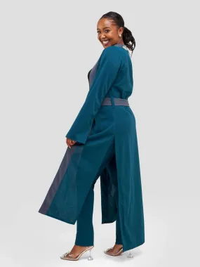 Curves BD Pants Set - Dark Teal