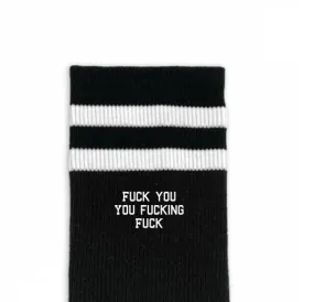 Custom Design Striped Crew Socks - Medium