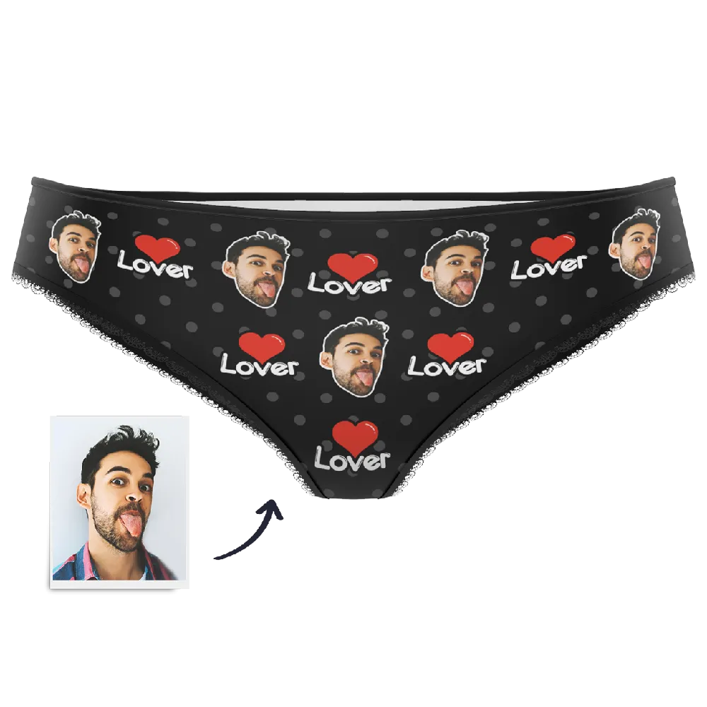 Custom Face Colorful Women's Panties-Lover