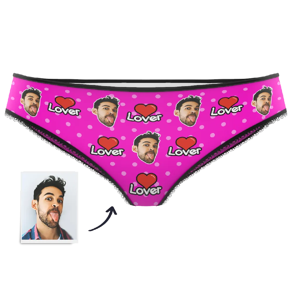 Custom Face Colorful Women's Panties-Lover