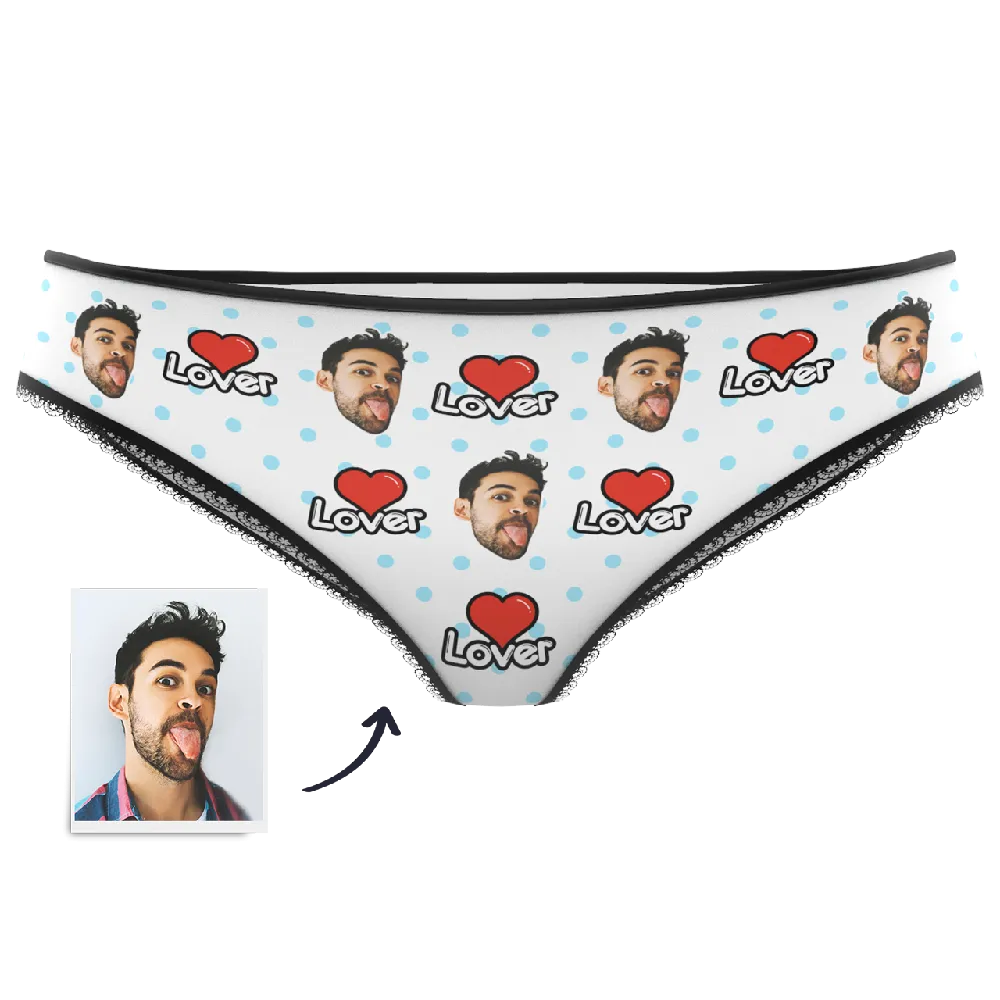 Custom Face Colorful Women's Panties-Lover