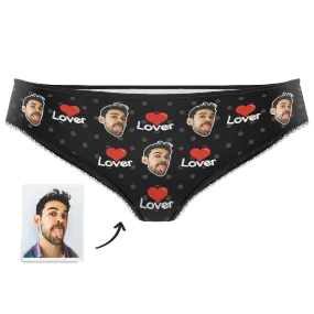 Custom Face Colorful Women's Panties-Lover