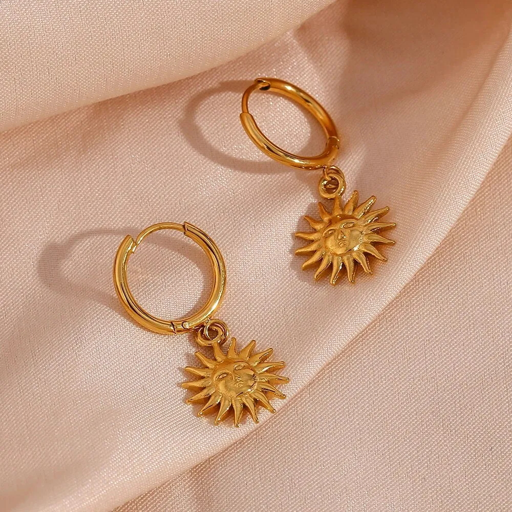 Dangly Sun Earrings