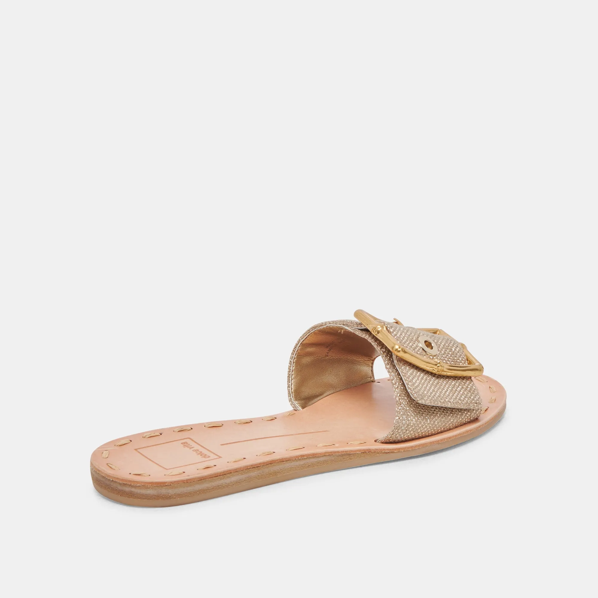 DASA SANDALS LIGHT GOLD RAFFIA