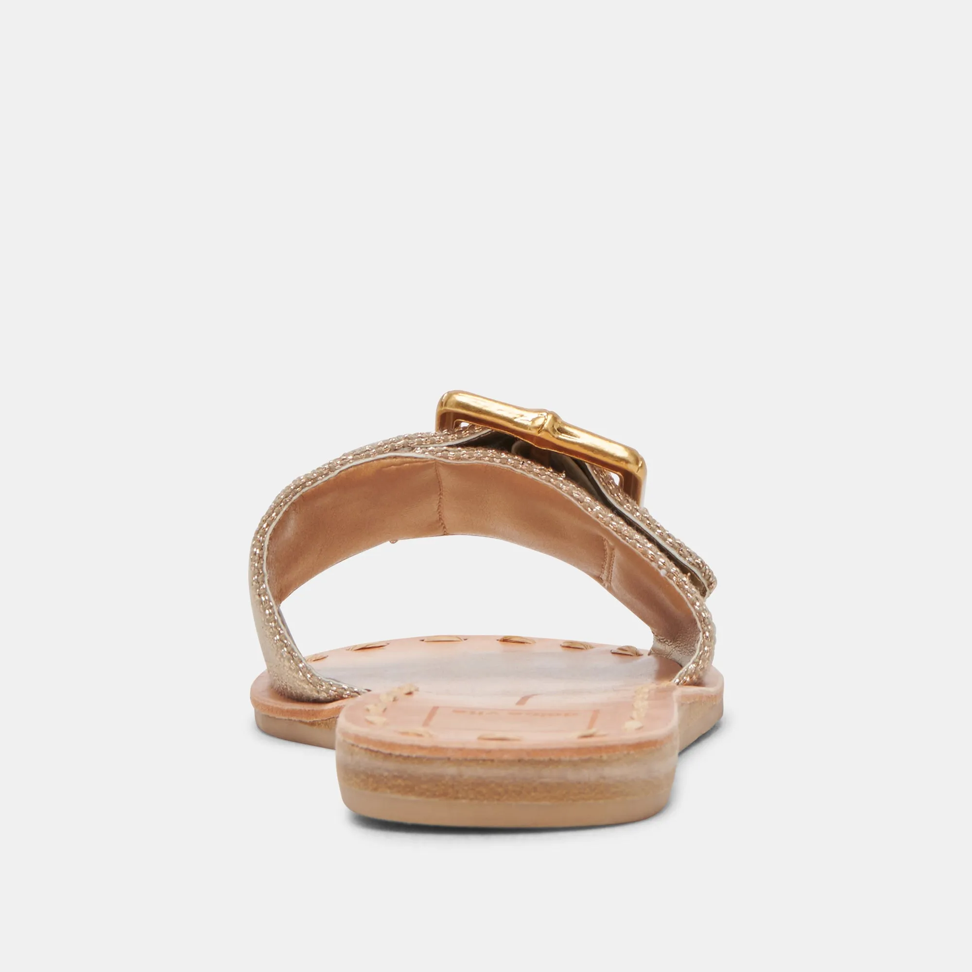 DASA SANDALS LIGHT GOLD RAFFIA