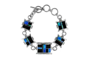 David Rosales Black Beauty Link Bracelet