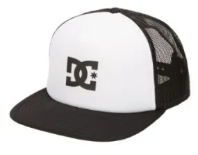 DC - GAS STATION - TRUCKER CAP FOR MEN - WHITE/BLACK