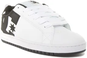 Dc Shoes Court Graffik In White Black For Men