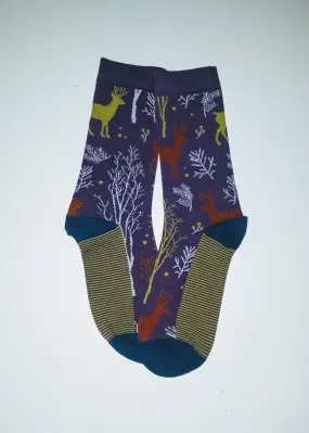 Deer Crew Socks