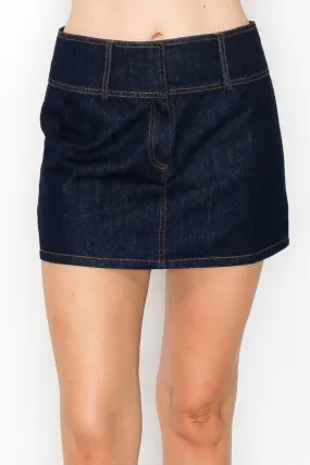 Denim Mini Skirt