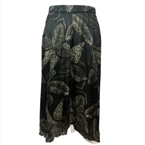 Diega Tie Dye Print A Line Silk Mix Maxi Skirt M