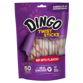 Dingo Twist Sticks Chicken 50pk