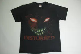 Disturbed Band 2000's Vintage Face Skull Tennessee River Concert T-Shirt