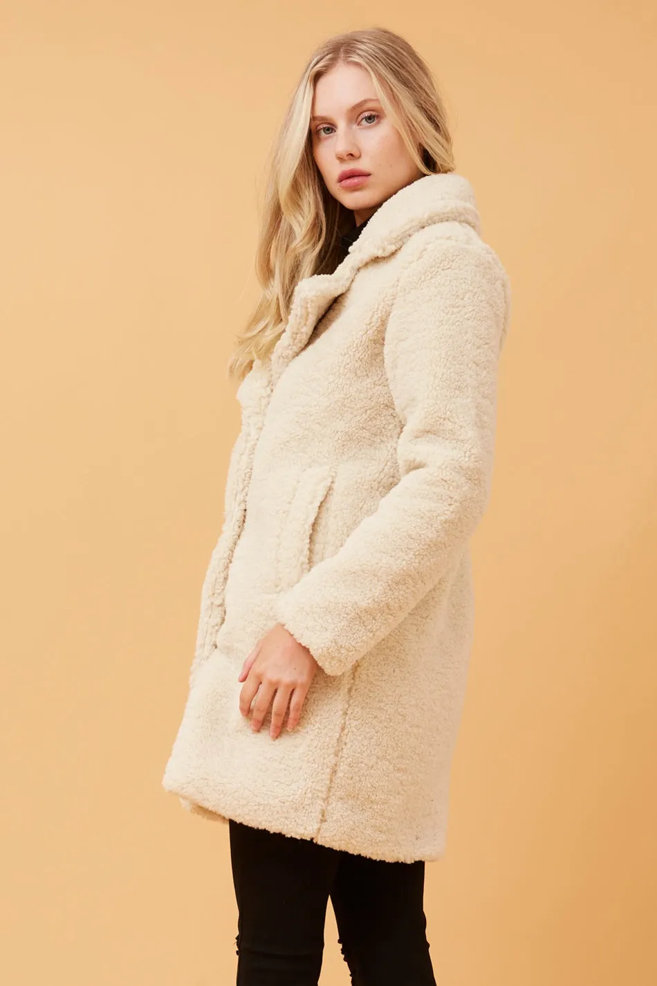 DONELLA TEDDY FAUX FUR COAT