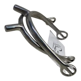 Dover Saddlery Prince of Wales Spurs in Stainless Steel - 3/4