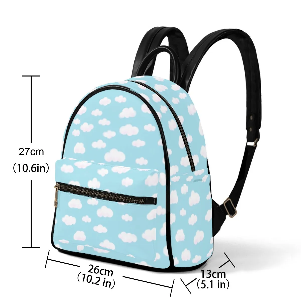 Dreamy Clouds Mini Backpack (Sky Blue)