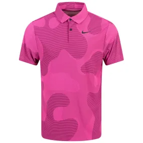 Dri-FIT ADV Tour Stretch Camo Polo Bordeaux Pink - W23