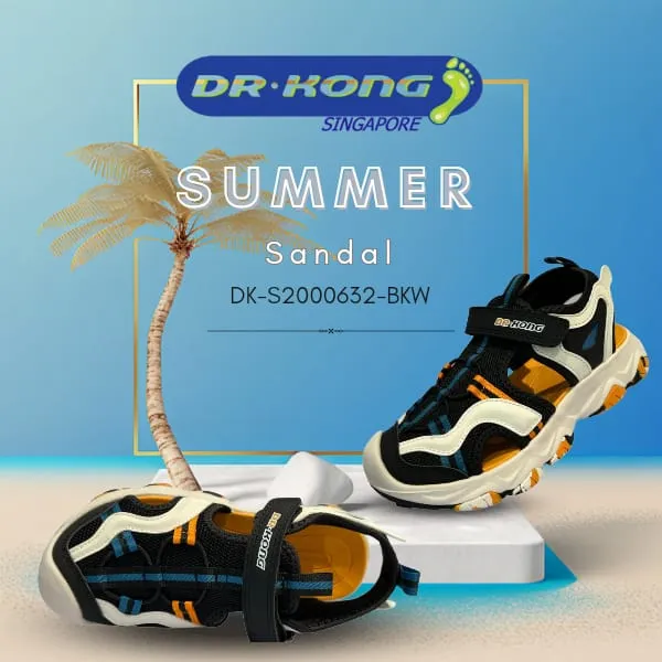 DR.KONG KIDS TOTAL CONTACT SANDALS DK-S2000632-BKW(RP : $129)