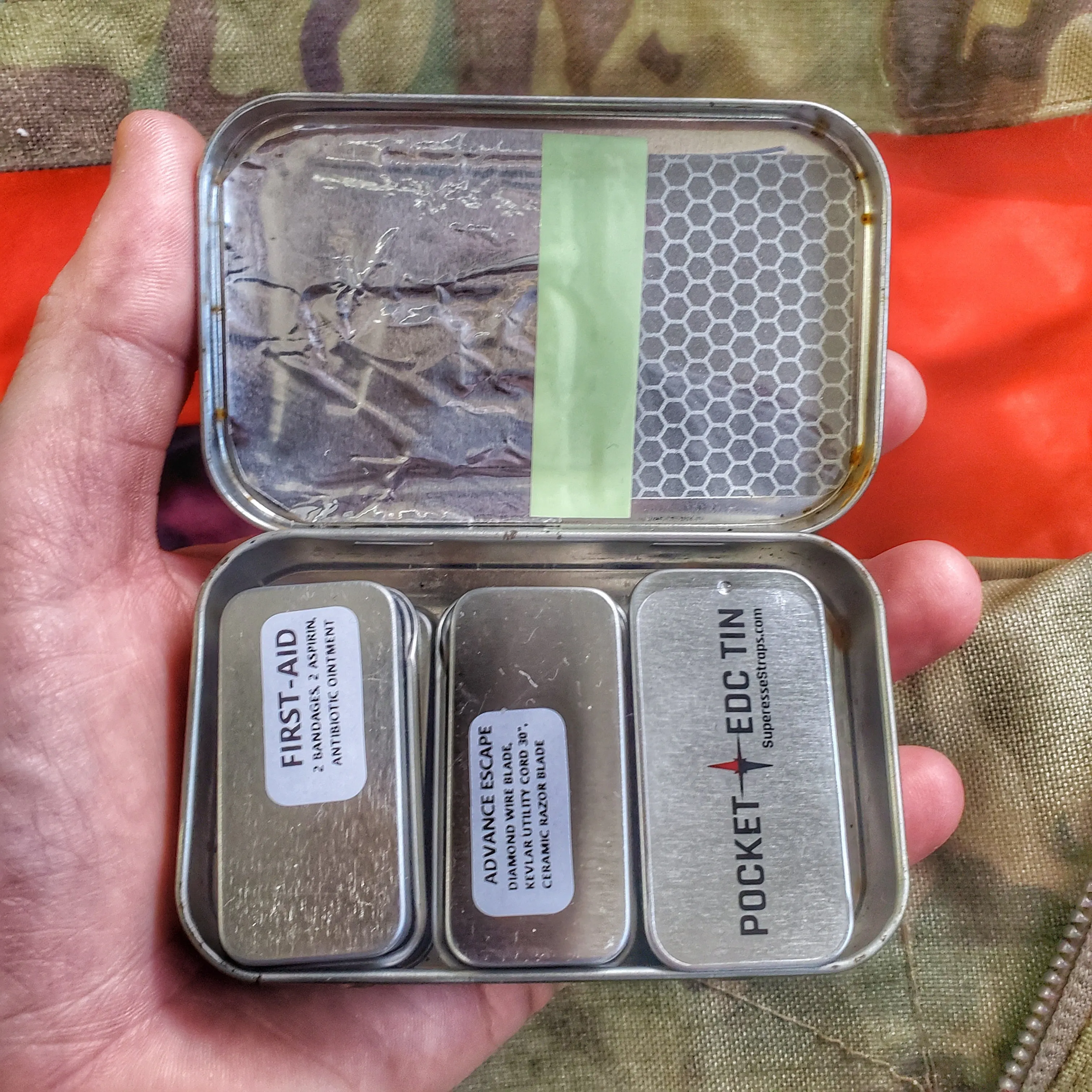 EDC Pocket Tin - Compartmentalized Survival Kits