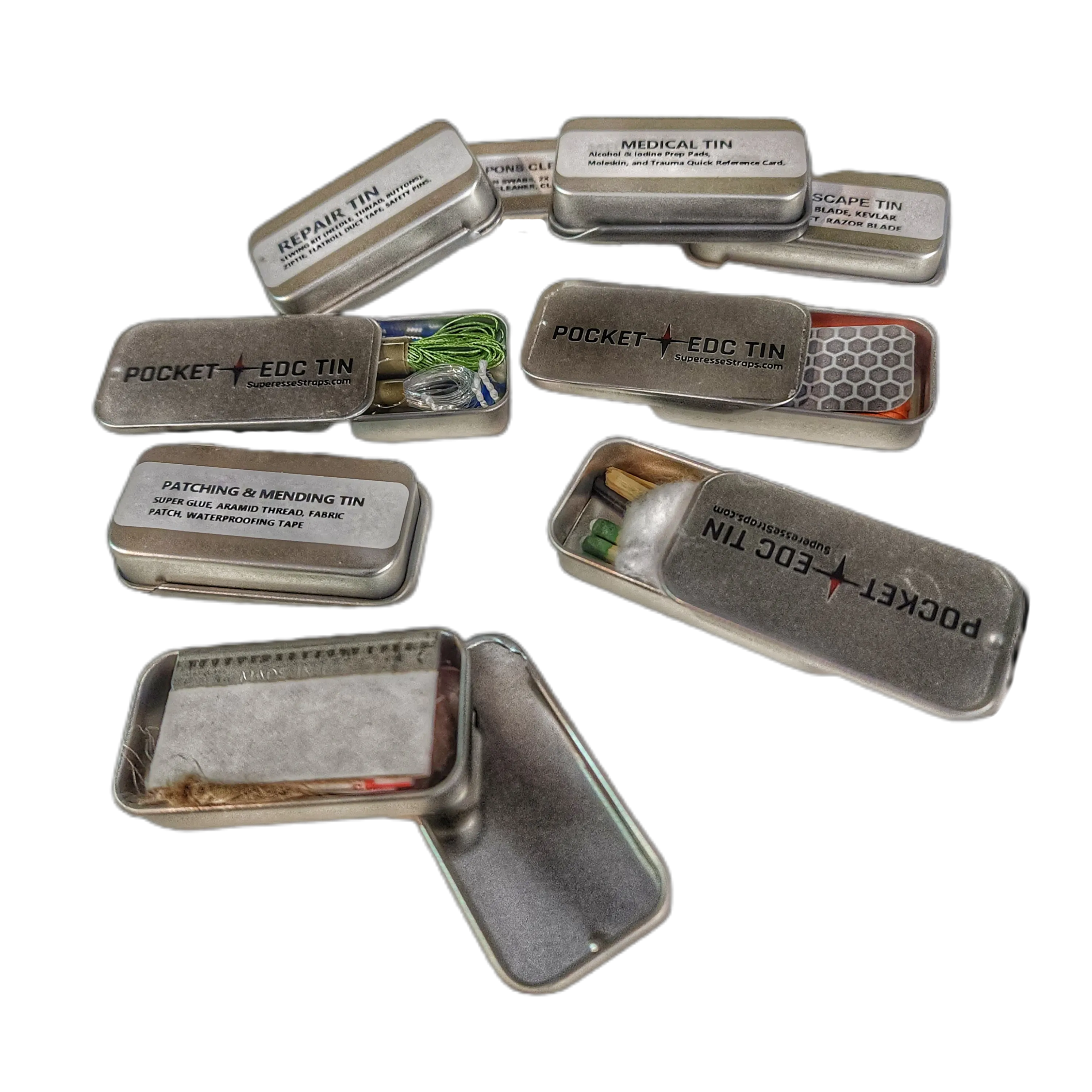 EDC Pocket Tin - Compartmentalized Survival Kits