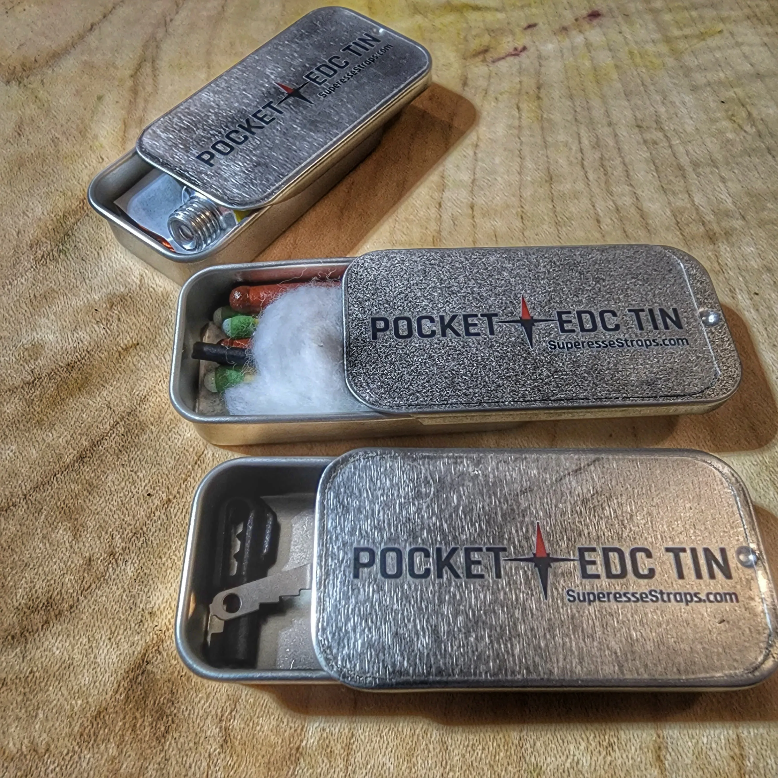 EDC Pocket Tin - Compartmentalized Survival Kits