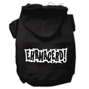 Ehrmagerd Screen Print Pet Hoodies Black Size XL (16)