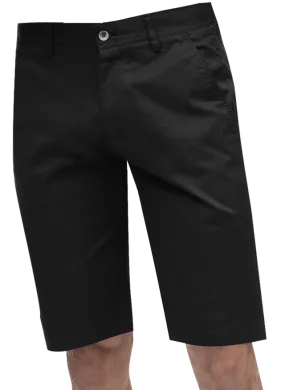 EJ Samuel Black Chino Short Pants CHS01