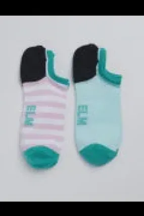 Elm No Show Socks Multi 2 PK