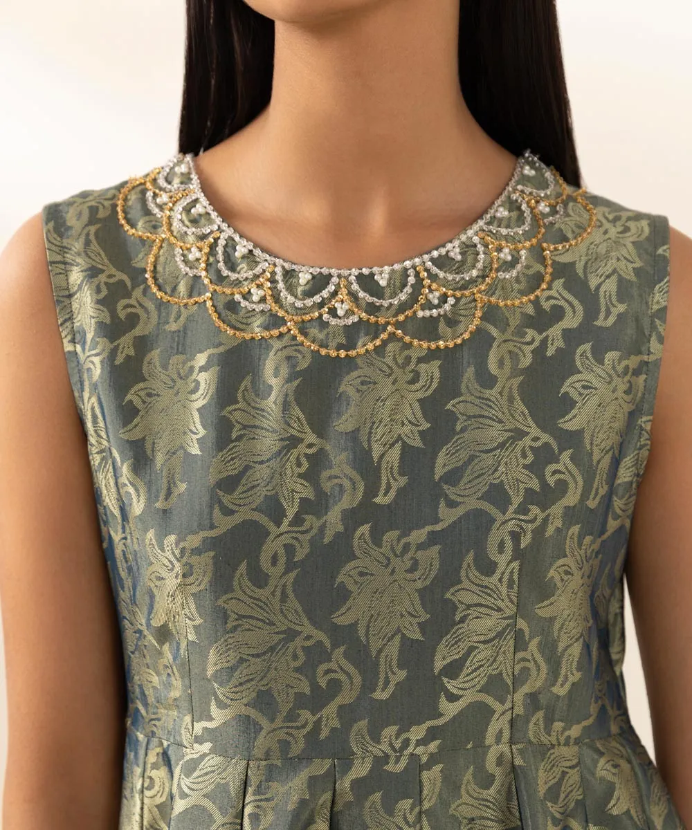 Embellished Jacquard Pishwas