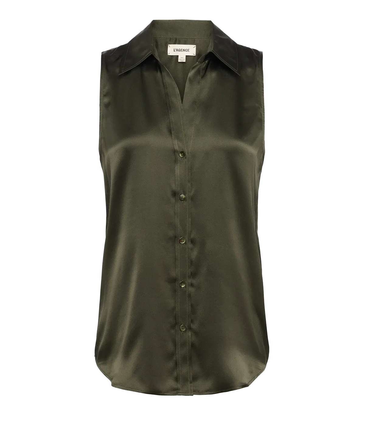 Emmy Sleeveless Blouse in Army