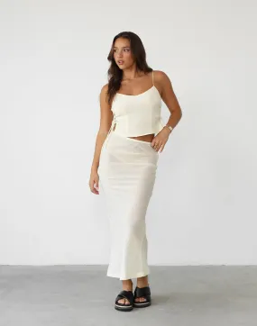 Endless Maxi Skirt (Ivory) - By Lioness