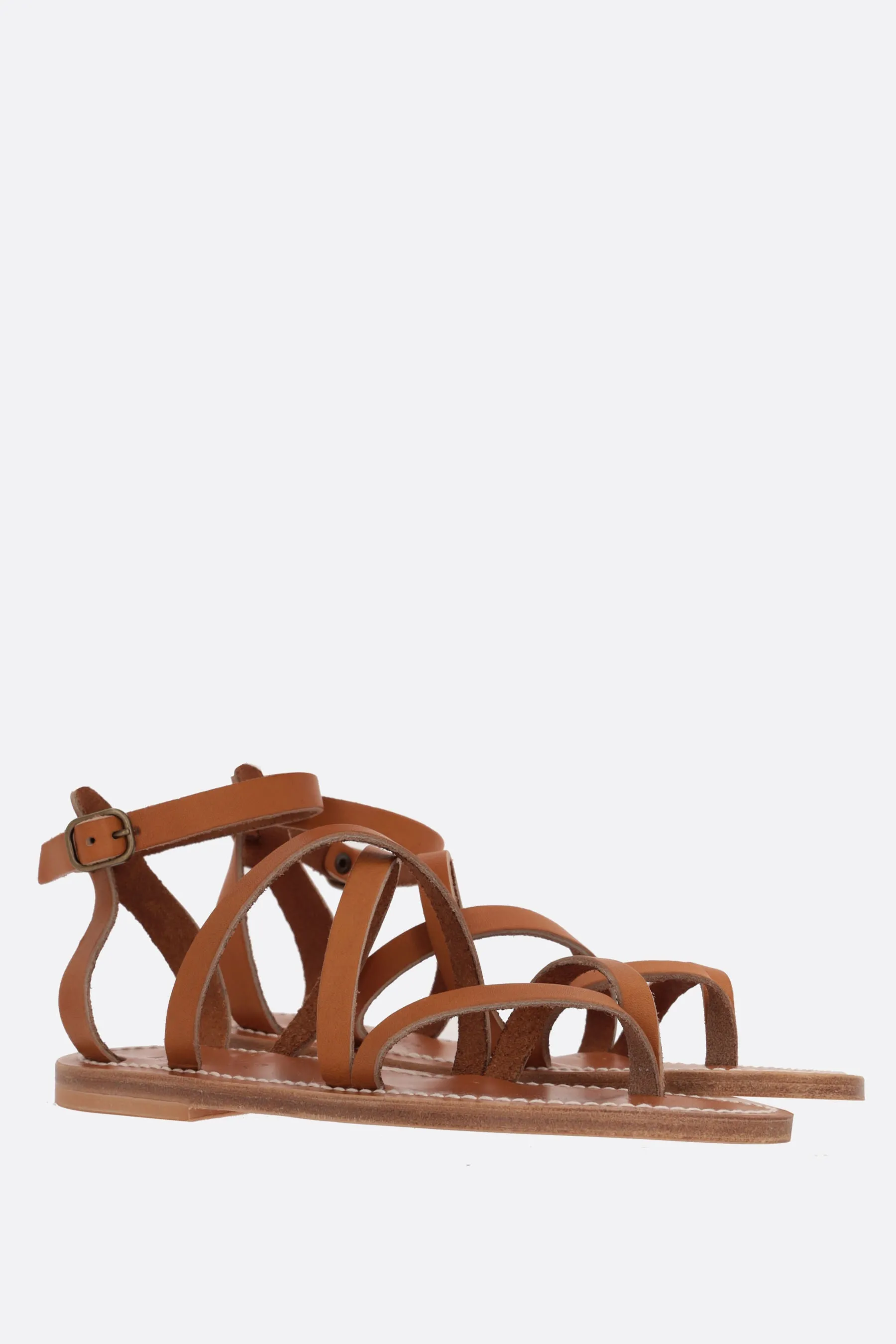 Epicure smooth leather thong sandals