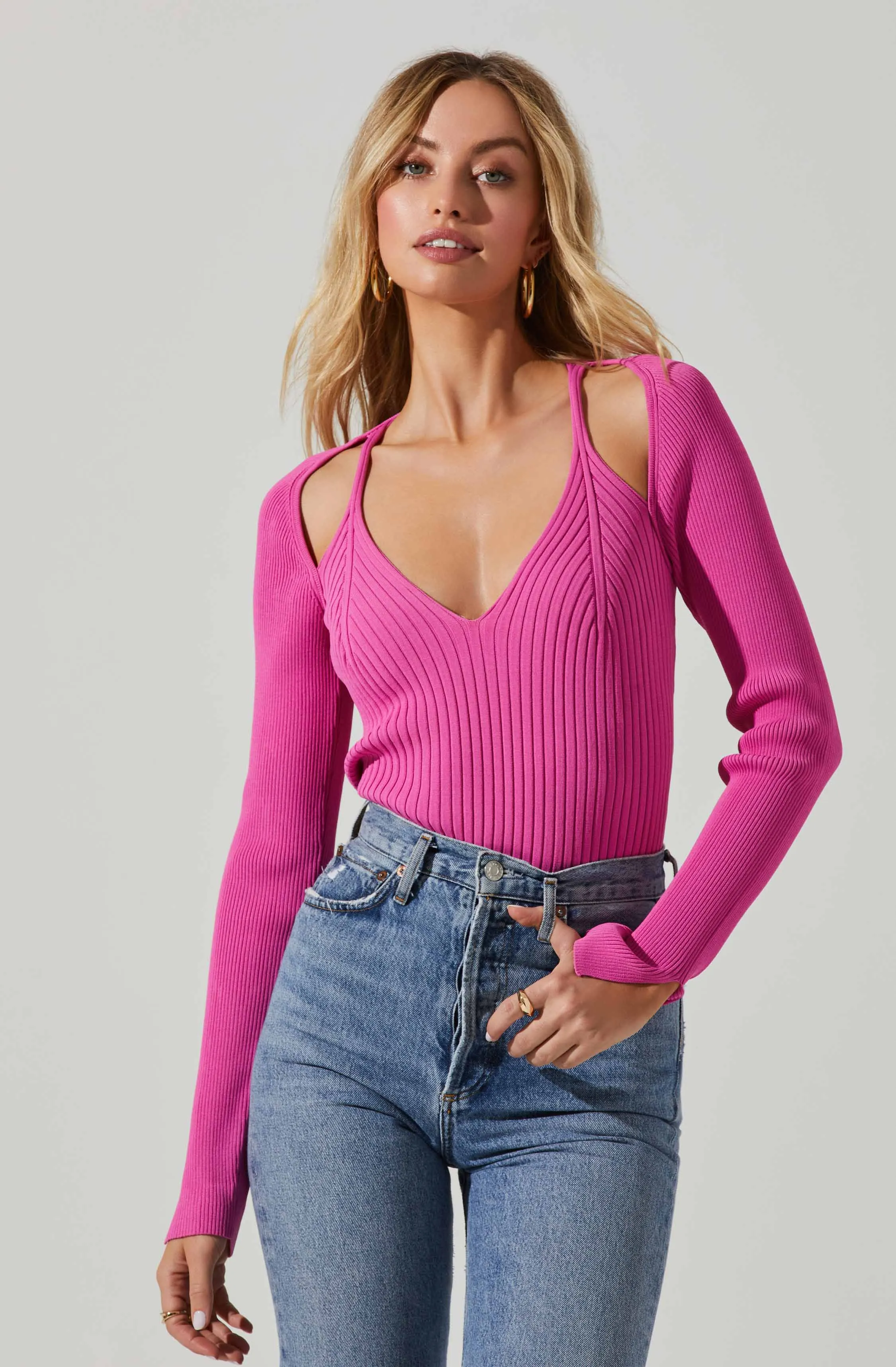 Estefania Shoulder Cutout Sweater