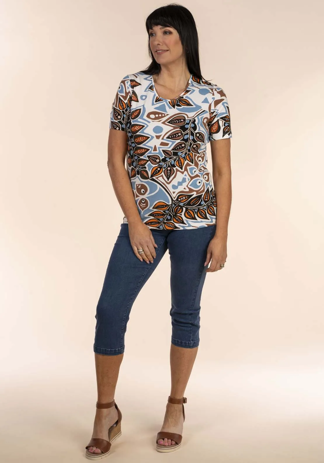 Ethnic Print T-Shirt