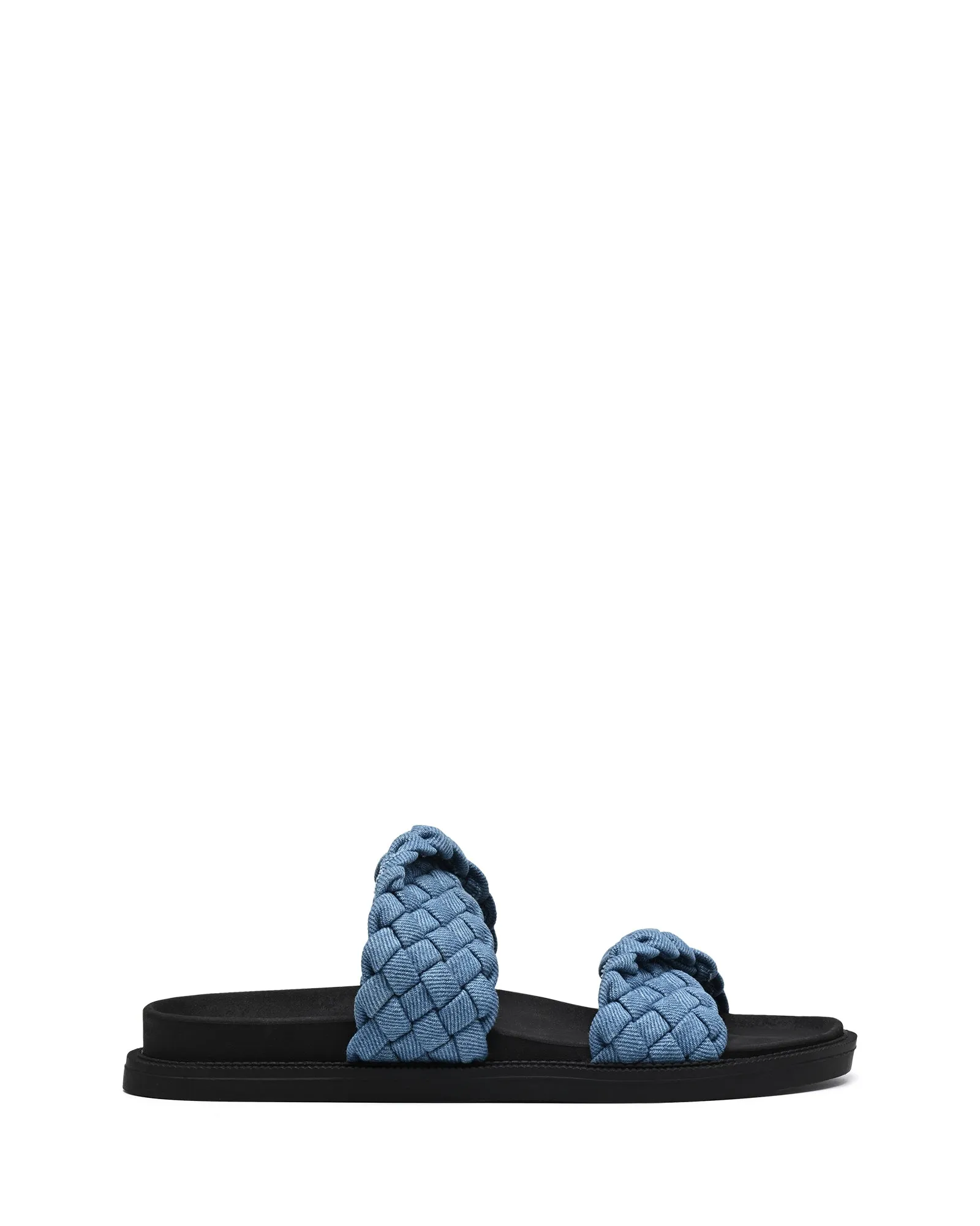 Evil Flat Sandal Blue Denim