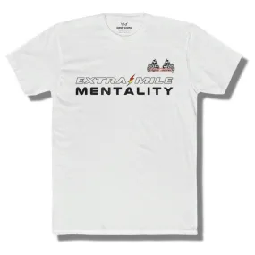 Extra Mile Mentality - White - Black / Red