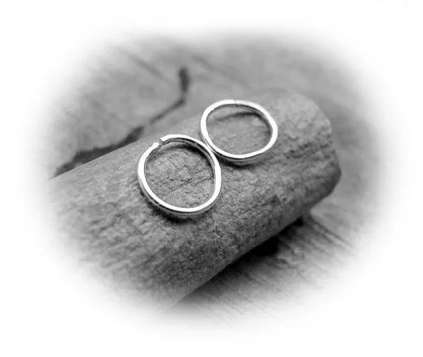 Extra Small Sterling Silver Cartilage Hoops