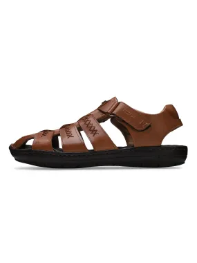 Ezok Men Orio Tan Leather Sandal 2302