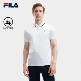 FILA CORE CROSS OVER MODERN HERITAGE Men Short Sleeve Polo in White