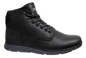 Fila Lance Mid Black Lace Up Casual Winter Mens Boots 1010146 12V