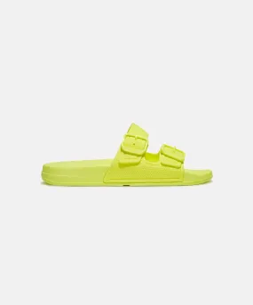 FitFlop iQushion Two Bar Buckle Slides Yellow